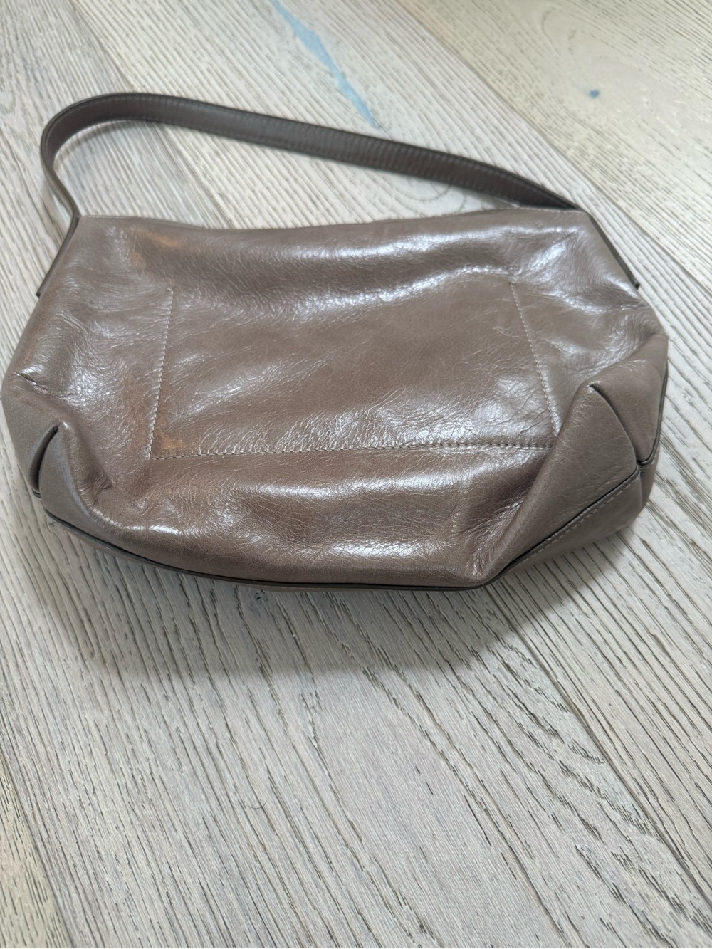 Massimo Dutti small leather bag in Taupe - Picture 6 of 6